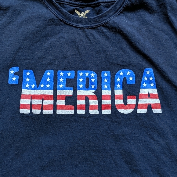 'Merica Cut Off tee men 2X  EUC - Picture 2 of 5